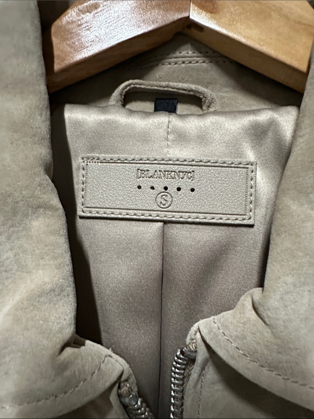 Blank NYC Taupe Suede Cropped Jacket - Picture 2 of 9